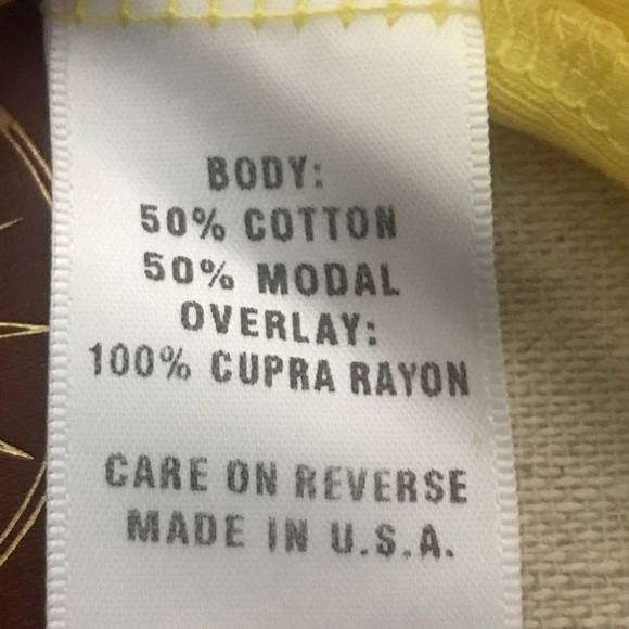 Canary yellow Blouse with cape accent Sz L - Picture 7 of 8